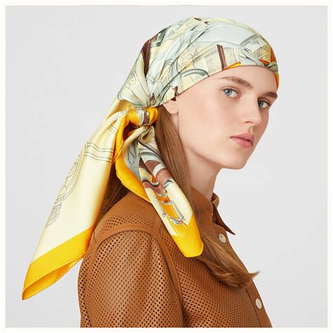 hermes head scarf